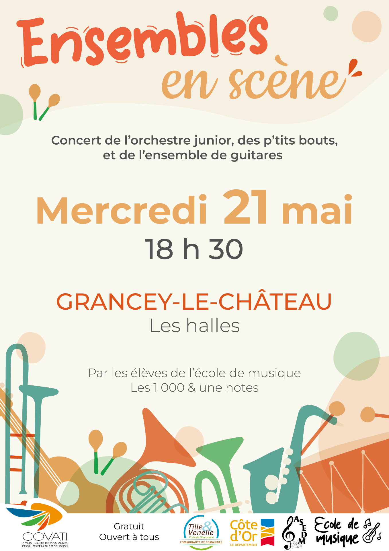 Affiche "Ensembles en scène"