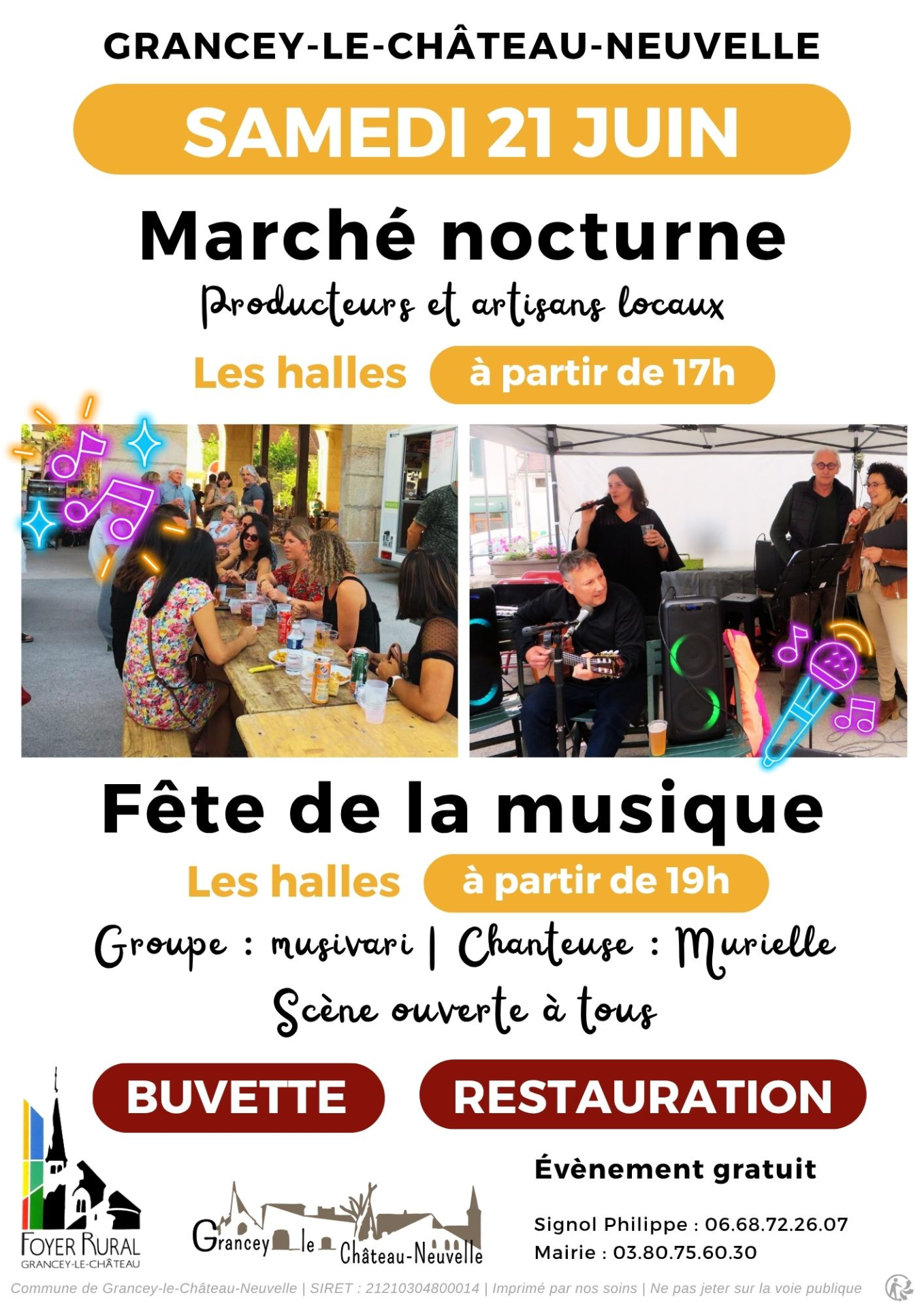 Marché nocturne & fête de la musique